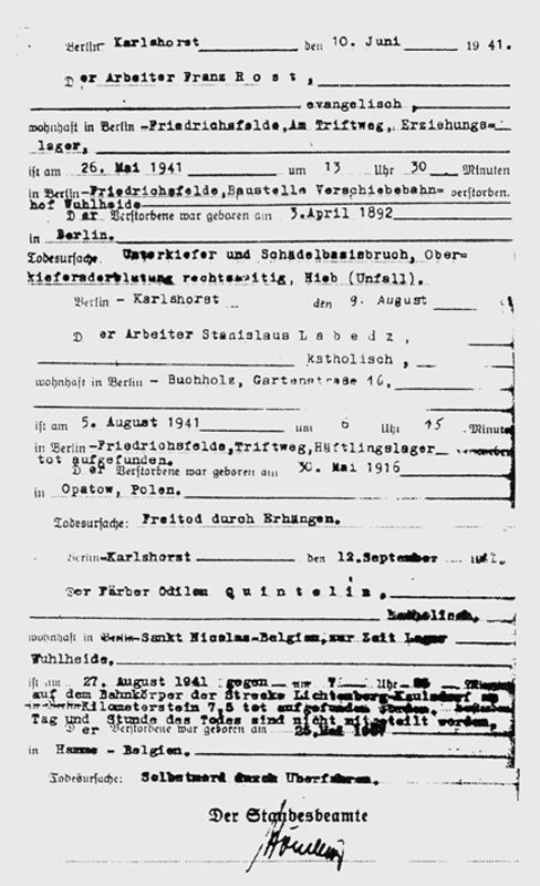 04_Der Arbeiter Franz Rost geb 3 4 1892 Der Arbeiter Stanislaus Labedz geb 30 5 1916 in Opatow Polen 3 Name unleserlich